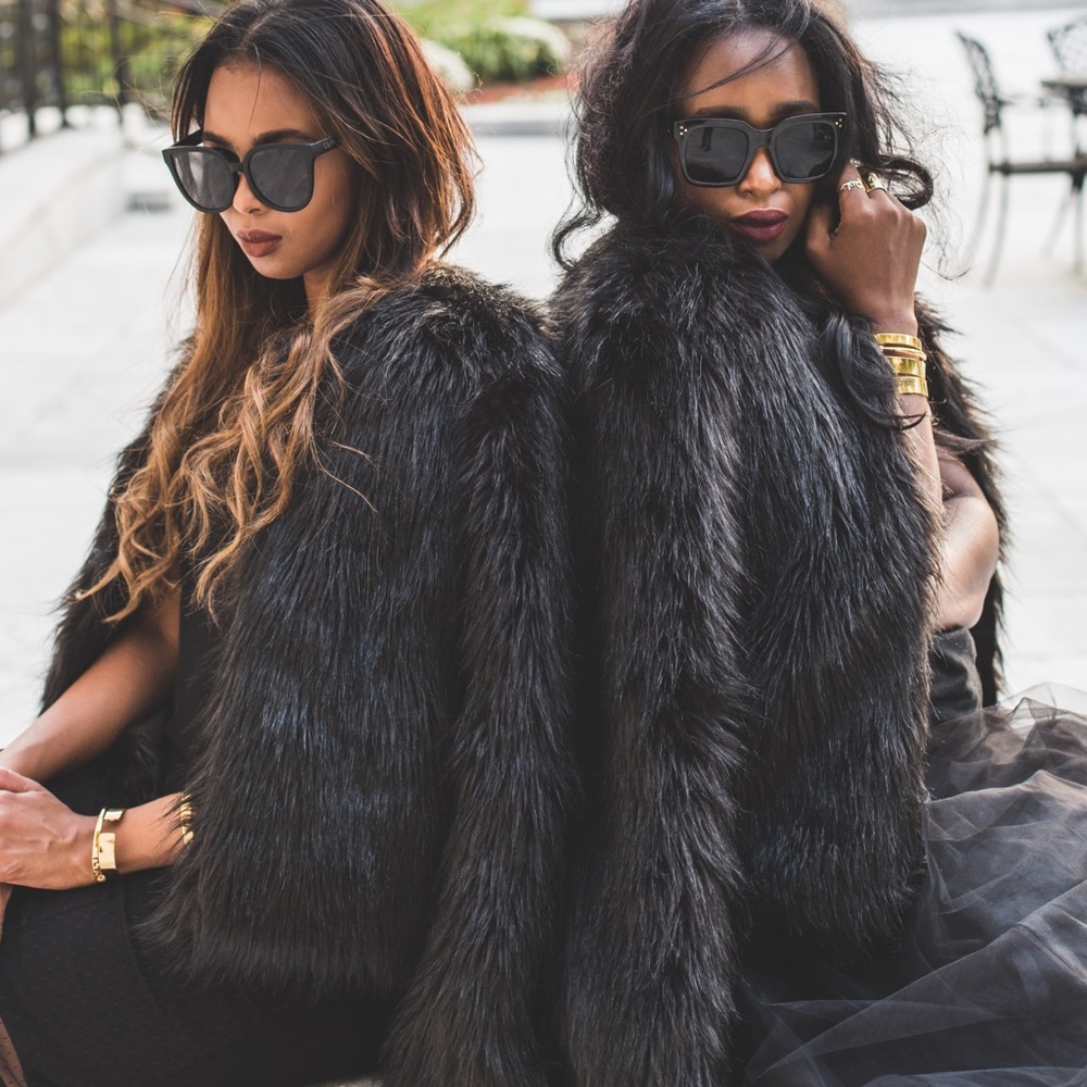 Altuzzara for target faux fur jacket